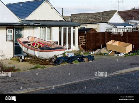 Houses at Jaywick in Essex Stock Photo - Alamy