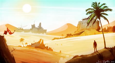 Desert Wasteland - Environment Concept Art by BlazeXXL on DeviantArt