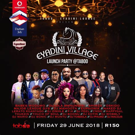 Eyadini Lounge on Twitter: "Eyadini Lounge & @Taboo_jhb present EYADINI VILLAGE LAUNCH PARTY 🍎🍸 ...