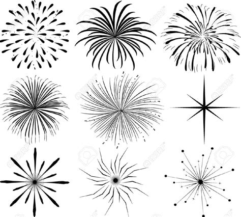 clip art fireworks - Google Search | How to draw fireworks, Firework tattoo, Fireworks art