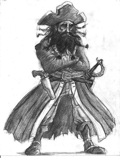 Blackbeard - Sketch by TheLivingShadow on DeviantArt