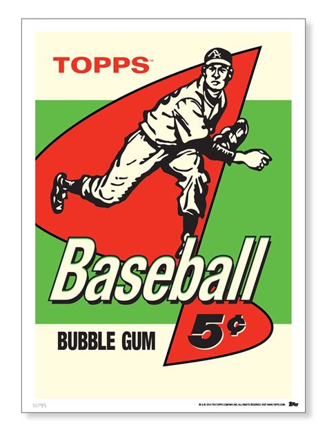 Topps adds vintage baseball card wrappers to its wall art offerings ...