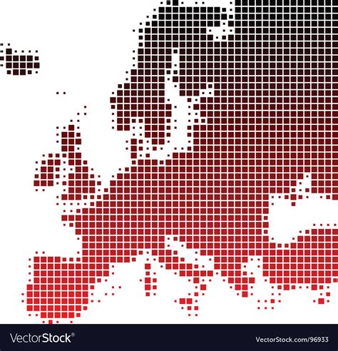 Map of europe Royalty Free Vector Image - VectorStock