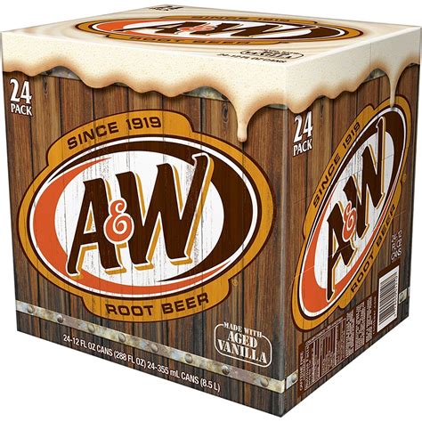 A&W Root Beer (12 Ounce cans, 24 Pack) | Root beer, Carbonated soft drinks, Diet root beer