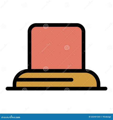 Doctor Stamp Icon Color Outline Vector Stock Vector - Illustration of ...