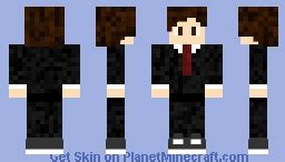 Male Black Suit Minecraft Skin