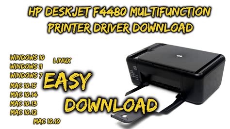 HP Deskjet F4480 multifunction printer Driver Download - YouTube