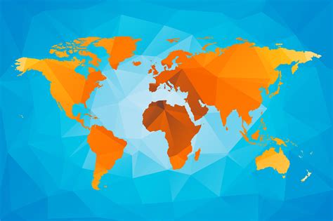 low poly world map | Illustrations ~ Creative Market