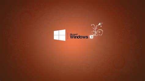 Microsoft Windows 10 logo, orange background Full HD wallpaper | Pxfuel