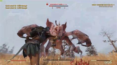 Fallout 76: Stream Highlight - Scorchbeast Queen Solo Kill 84 Seconds - BSS Power Fist - YouTube