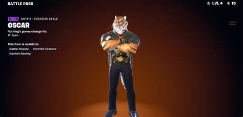 Oscar The Tiger Skins In Fortnite: How To Unlock It? - The Nature Hero