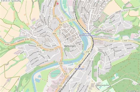 Melsungen Map Germany Latitude & Longitude: Free Maps