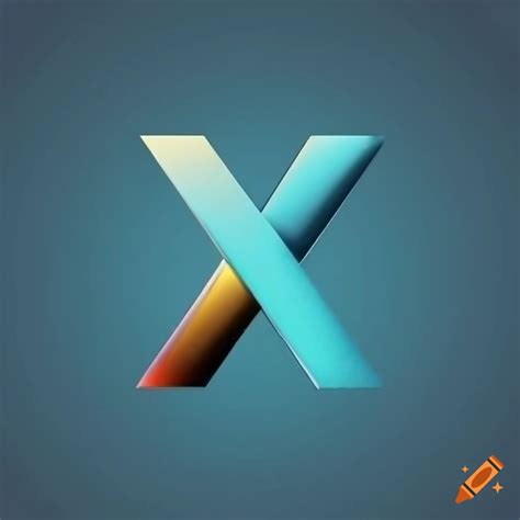 X letter logo on Craiyon