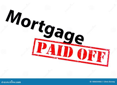 Mortgage Paid Off stock illustration. Illustration of home - 180654466