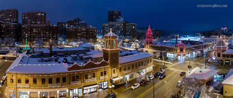 Kansas City Plaza Lights Drone Aerial View - Eric Bowers Photoblog