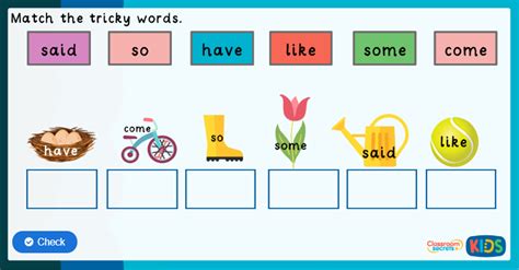 Phonics Tricky Words Game Phase 4 | Classroom Secrets Kids