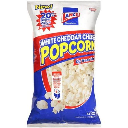 Lance Freshness White Cheddar Cheese Popcorn, 5.5 oz - Walmart.com