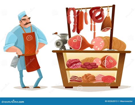 Cartoon Butcher Clipart Black