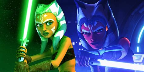 Star Wars: The Evolution Of Ahsoka Tano's Lightsabers Explained