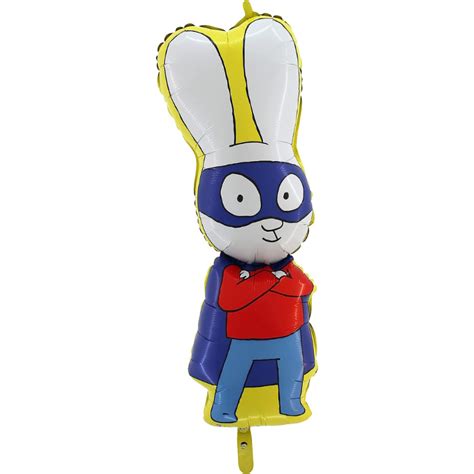 33 Inch Simon Super Rabbit Shaped Character Foil Balloon - Kids Party Balloons - Balloon Shop