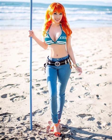 Nami cosplay by @vampybitme Photography by the amazing @slimsummersx #onepieceanime #nami # ...