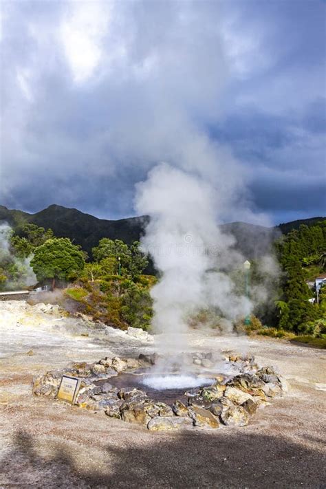 Hot Thermal Springs in Furnas, Azores, Portugal Stock Photo - Image of landscape, beauty: 174359510