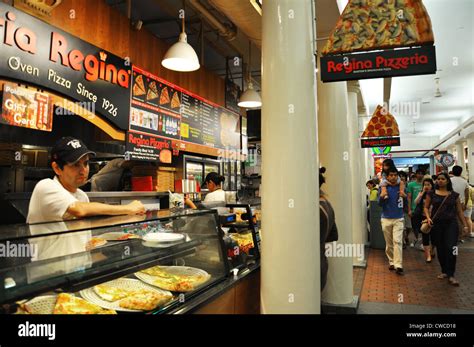 Quincy Market Food Court in Boston, Massachusetts, USA Stock Photo, Royalty Free Image: 50060788 ...