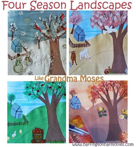 Grandma Moses for Kids | Grandma moses, Art lessons, Homeschool art