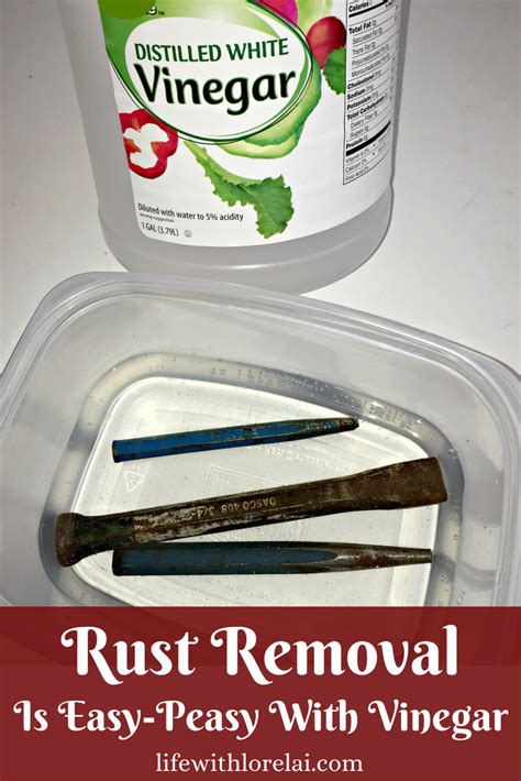 Rust Removal Is Easy-Peasy With Vinegar - Life With Lorelai | How to ...