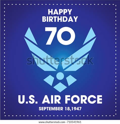 Us Air Force Birthday Stock Vector (Royalty Free) 710541961