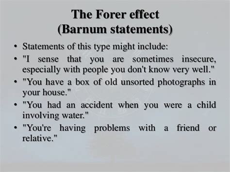 Barnum Effect