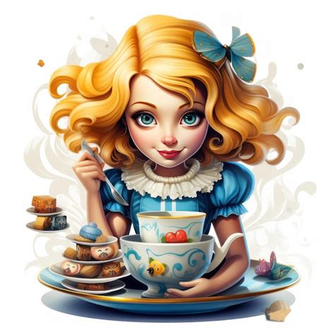 Alice In Wonderland Tea Party Clip Art