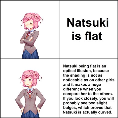 The "Drake preference" meme but it's a Natsuki version : r/DDLC