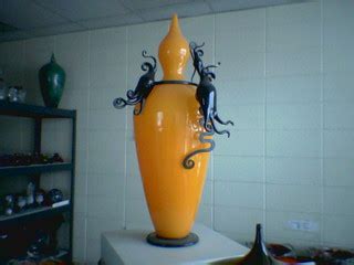 Orange vase with black cthuloid addendums | Another of Jeff'… | Flickr