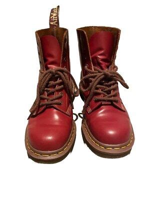 Doc Martens 1460 Vintage Made In England (MIE) Quilon Combat Boots - Dr. Marten | eBay