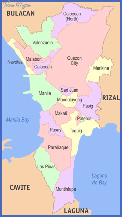 Manila Map - ToursMaps.com