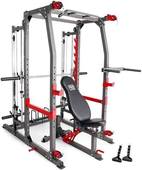 Marcy Pro Smith Machine Weight Bench Home Gym Total Body Workout...