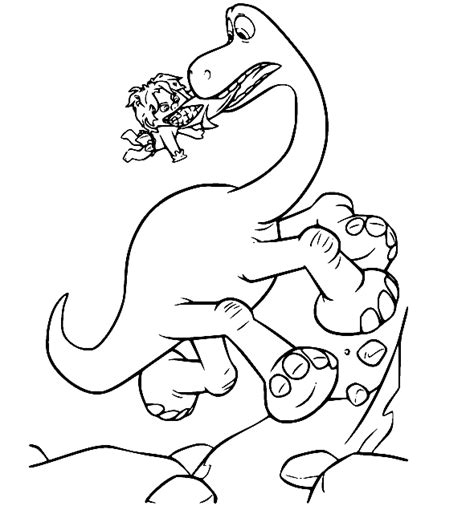 The Good Dinosaur Coloring Pages Printable for Free Download