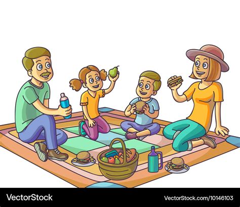 Picnic Family Clipart