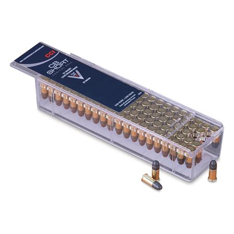 .22 CB Short 29 Grain, 100 Rounds - 10536, .22 Short Ammo at Sportsman ...