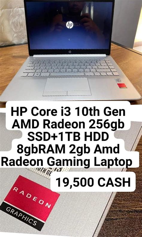 HP Core i3 10th Gen AMD Radeon 256gb SSD+1TB HDD 8gbRAM 2gb Amd Radeon ...