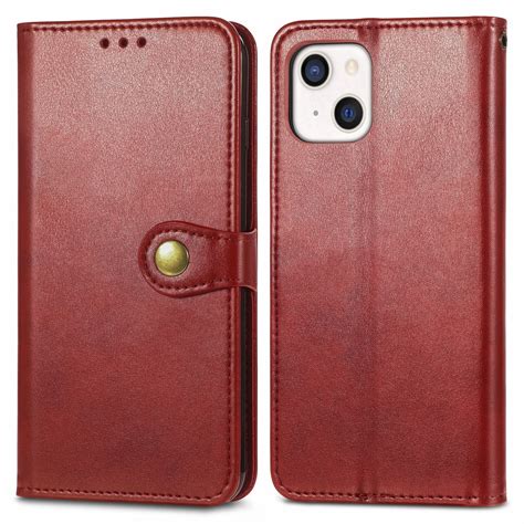 For iPhone 13 Pro Max, iPhone 13 Wallet Case (2021) PU Leather Folio F ...