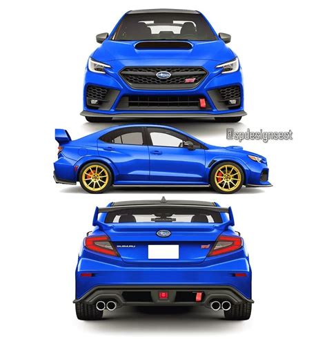 Subtle 2022 Subaru WRX STI Probably Wants to See If Orange or Blue Fits ...