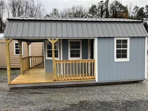 Summerville – 12 x 20 Cabin style porch shed with 4 free anchor installed (3750) | Cool Sheds