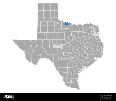 Map of Wichita in Texas Stock Photo - Alamy