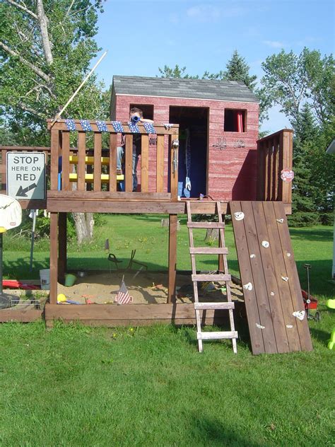 Kids fort, swing set, climbing rocks, ladder, slide | Fort | Pinterest | Forts, Swings and ...