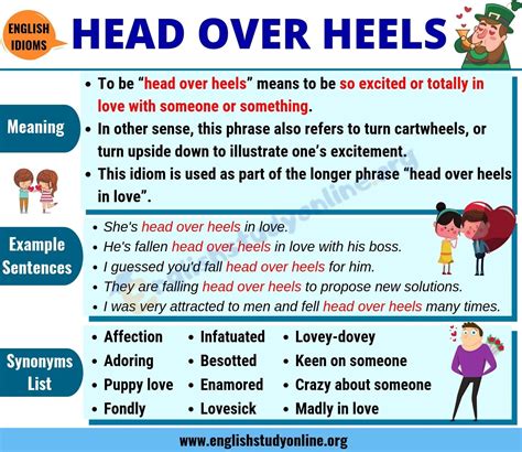 Head Over Heels: Definition, Useful Examples & Synonyms List - English ...