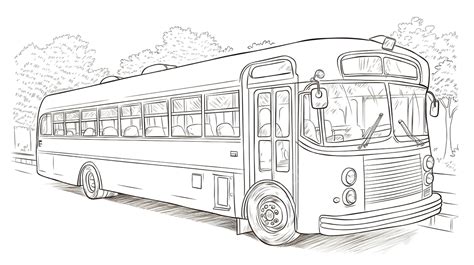 Fondo Dibujo De Un Autobus Escolar Antiguo Fondo, Autobús Para Colorear Imagen Imagen de Fondo ...