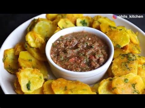 BHAJIA RECIPE WITH TOMATO CHUTNEY - YouTube