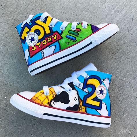 Custom Hand Painted Toddler Toy Story Converse Chucks – chadcantcolor